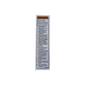Cybex 5000 PL Kneeling Leg Curl Warning Decal (DE000001-4)