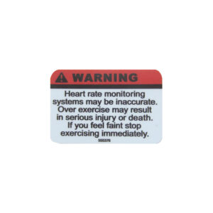 Decal – Warning-Heart Rate