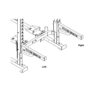 Hammer Strength OHDCR Olympic Heavy Duty Rack Bar Holders for Racks Left (LEA7587901)