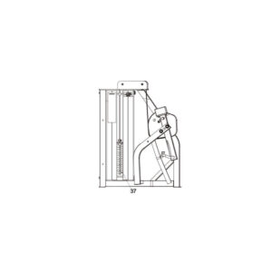 MTS Leg Extension Weight Stack Number Strip (M051-00294-A00)
