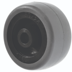 Banc réglable 50mm Roue en caoutchouc gris clair - Gris avec alésage de 8mm