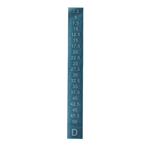 Technogym Weight Stack Decal (2.5 -50) Increments of 2.5 - 336mm Fitted (D) - White