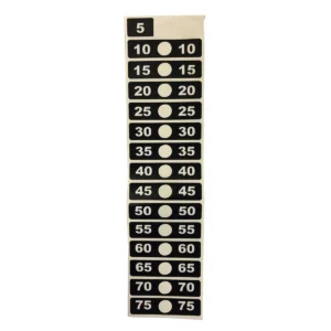 Life Fitness MTS Weight Stack Numbers 5-75 Set in 5kg Increments