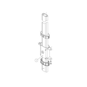 Technogym Selection Cable Machine Rom Sliding Adjuster Frame (S0D000600AA-AL)