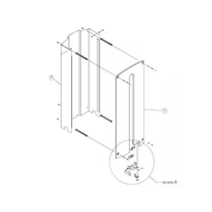 Selection Line Leg Press Weight Stack Shroud (S0C000725AE-C)