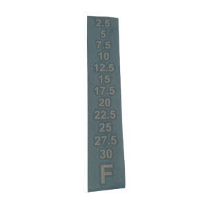 Technogym Weight Stack Decal 2.5kg to 30kg (2.5kg Increments) F - White