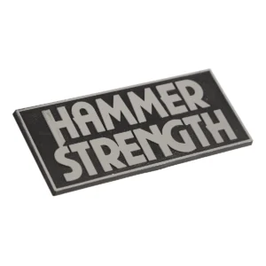 Hammer Strength Chromed Name Badge (H-NAMEPLATE) (45156-P)